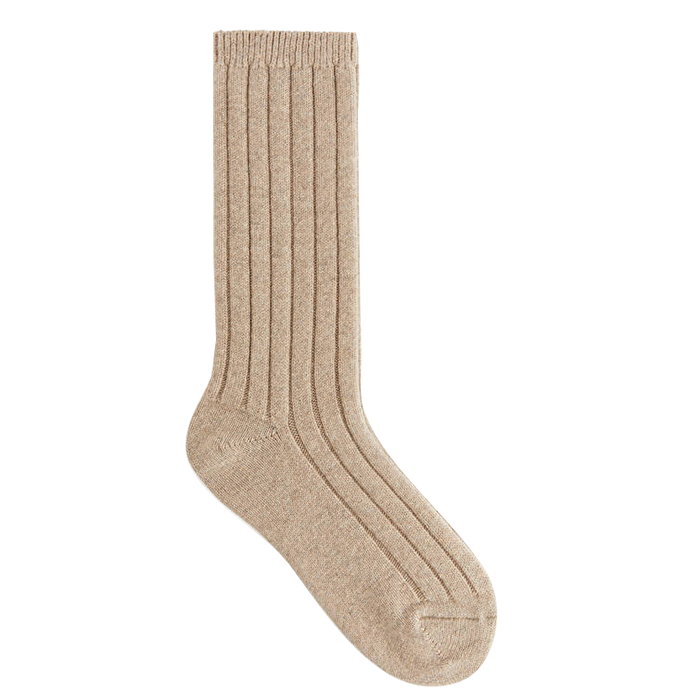 Recycled cashmere-blend socks, £25, available at Arket.com