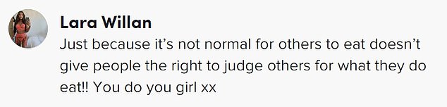 Mikaela had plenty of support from her TikTok followers, many who pointed out the hypocrisy of meat eaters who take issue with eating dog but not other animals