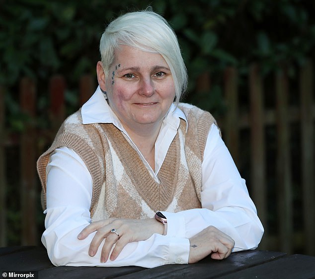 Ms Prendergast, a hotel worker, used a tea towel to wipe her cheek when it began to itch, inadvertently spreading the harsh alkaline chemicals — which can burn the skin