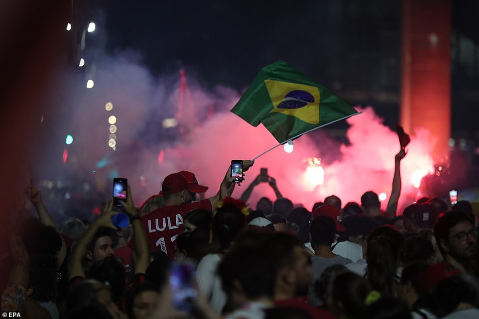 Celebrations are expected to continue long into the night from Lula's fans, but in such a close election, authorities fear unrest may follow