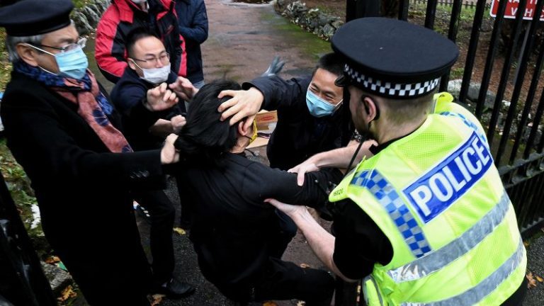 Manchester: Chinese consulate says pulling hair of Hong Kong protester was ‘my duty’