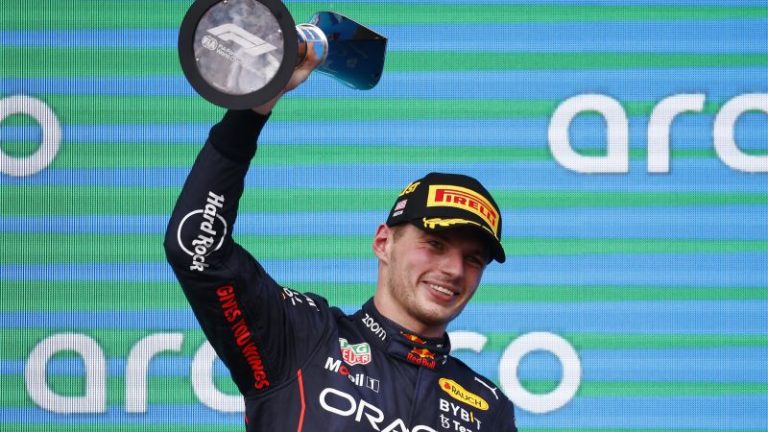 Max Verstappen equals single-season win record at US Grand Prix on emotional weekend for Red Bull