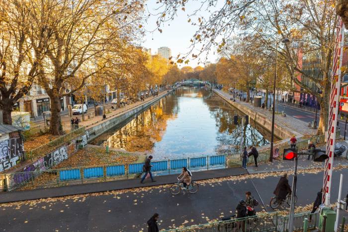 The Canal Saint-Martin, in the 10th arrondissement