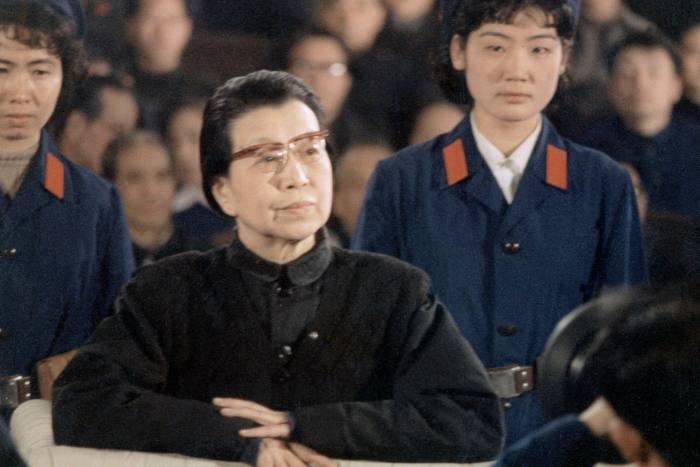 Jiang Qing, third wife of Mao Zedong, during the trial of the ‘Gang of Four’ in 1981