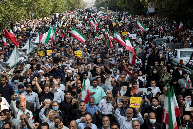 A protest in Iran