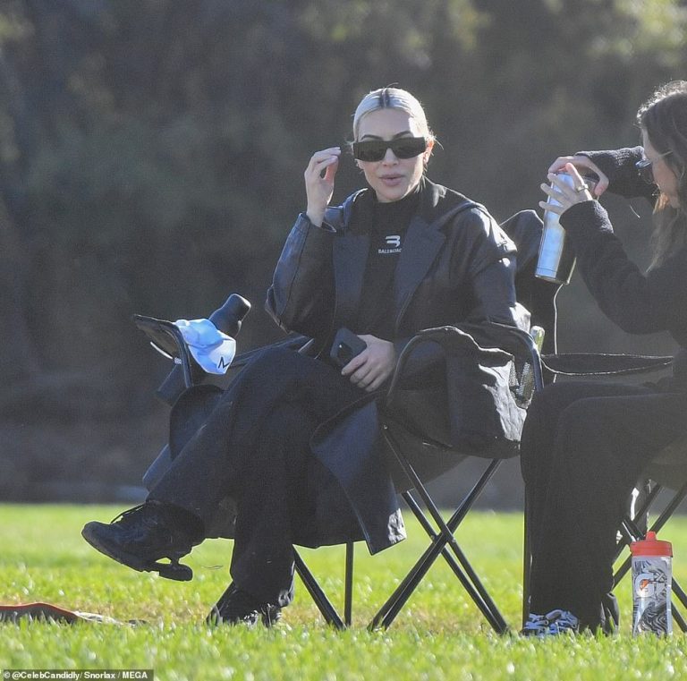 Kim Kardashian avoids Kanye West at their their son’s soccer game amid his anti-Semitism scandal