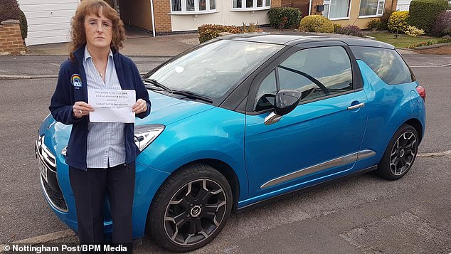 NHS hospital worker, 60, is terrified to find sinister note on car