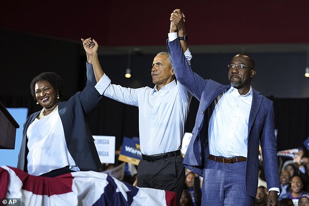 Obama mocks Trump-obsessed Republican and Herschel Walker at Georgia rally