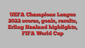 UEFA Champions League 2022 scores, goals, results, Erling Haaland highlights, FIFA World Cup