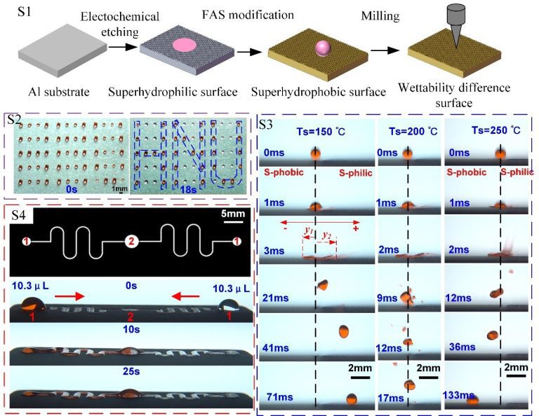 Controlled bouncing, evaporation and transport of droplets on a liquid-repellent surface