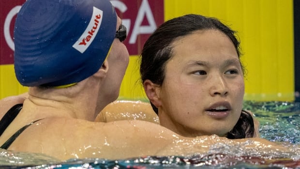 Canada’s Maggie Mac Neil wins record-setting gold in 100m butterfly at World Cup in Toronto