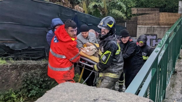 Heavy rain triggers landslides on Italian island