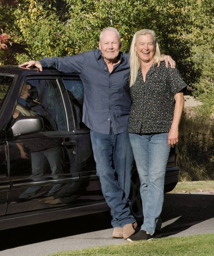 Paul Newman’s daughter, Nell, with Stan Barrett