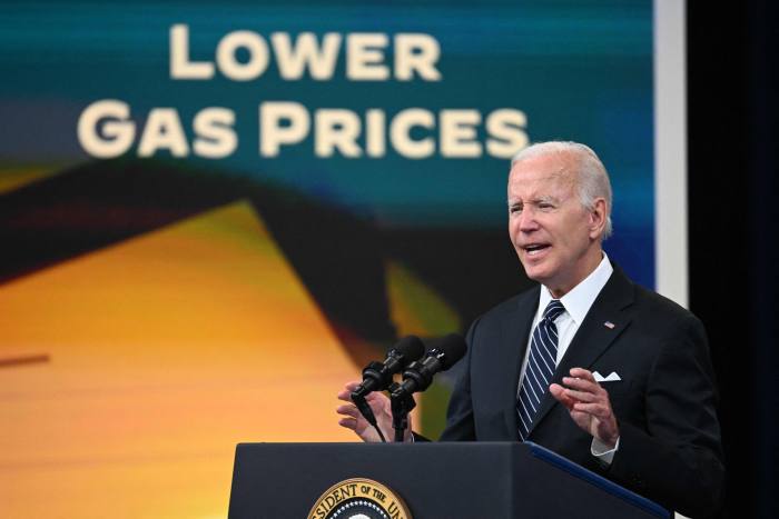 US president Joe Biden: ‘The [energy groups’] profits are a windfall of war — a windfall from the brutal conflict that is ravaging Ukraine and hurting tens of millions of people around the globe’