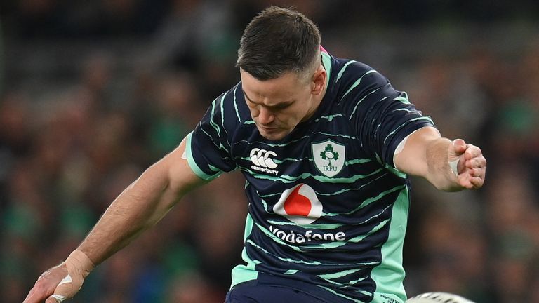 Ireland skipper Johnny Sexton struck for two first-half penalties in Dublin