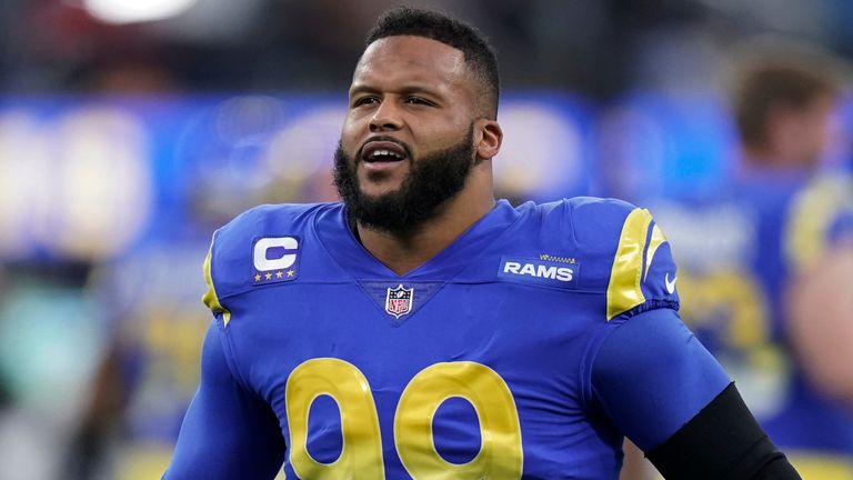 Three-time defensive player of the year Aaron Donald is still a game-wrecker on defense for the Los Angeles Rams