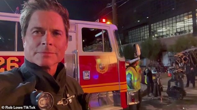 Season four premieres January 2 on Fox! Johnny serves as story editor on 9-1-1: Lone Star, which is executive produced and stars the Literally podcaster (pictured on set October 28) as Austin firefighter Owen Strand