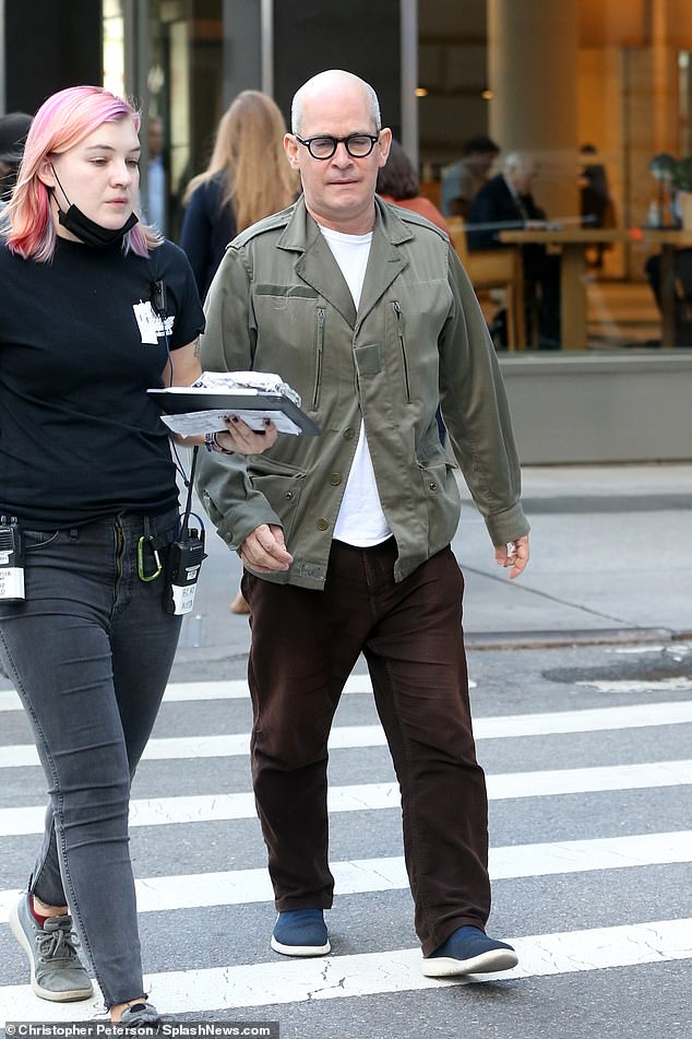 Man of the hour! SAG Award winner Tom Hollander shaved his head in order to better portray the controversial writer - who died, age 59, in 1984 - shunned by high society over the scandal