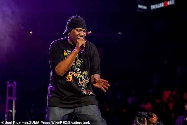 In Life Of The Party, West sampled the track from 1987 song South Bronx by Boogie Down Productions, featuring hip-hop legend KRS-One (pictured last year in NYC)