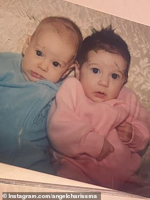 Aaron and Angel Carter as babies