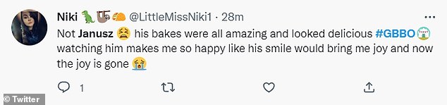 Gutted: Watching the action on screen, viewers at home were quick to share their upset that the Polish personal assistant will no longer be in the competition