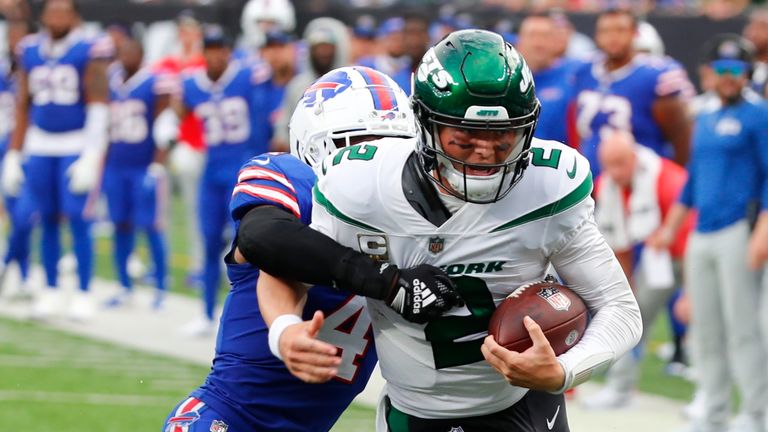 Highlights of the Buffalo Bills against the New York Jets from Week Nine of the NFL season