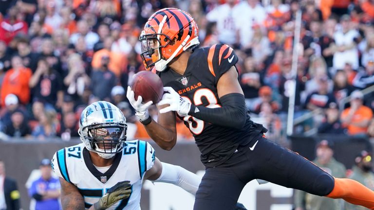 Highlights of the Carolina Panthers against the Cincinnati Bengals from Week Nine of the NFL season