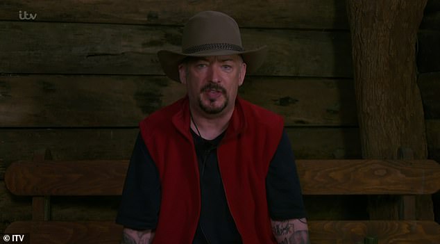 Upset: Boy George in particular found himself conflicted and worrying whether he wanted to remain in the jungle