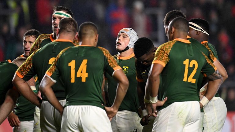 South Africa forced over for a second try, but were stopped thereafter by Munster's inspired defence