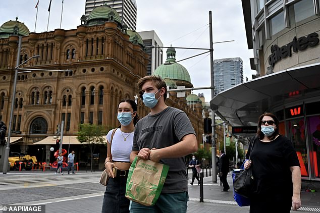 A 'fourth wave' of Covid infections has been seen in Australia but residents have been urged not to panic (stock image)