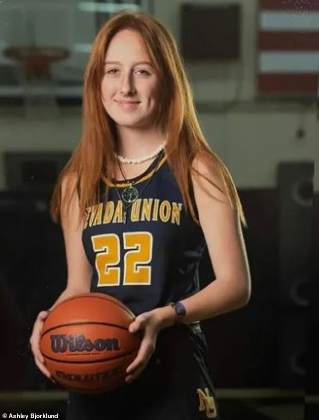 Backus, a local basketball standout at Nevada Union High School, had been having a sleepover with a friend at Bjorklund's home when she disappeared. Cops said the teen walked away from the home in pajamas at around 10:30 pm to see her boyfriend, but never came back