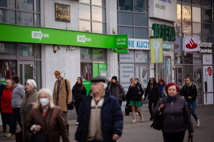 A branch of Getin Bank in Warsaw