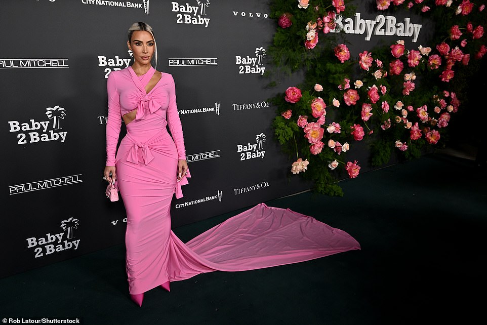 'Kim's decade-long support of Baby2Baby, personally, and through her companies SKIMS and KKW Beauty, has been instrumental to the growth of the organization,' the Baby2Baby Instagram account gushed this week