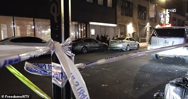 Shots rang out around 10.20pm on Saturday at West 25th Street near 10th Avenue, police said. They arrived on the scene to find three people with gunshot wounds