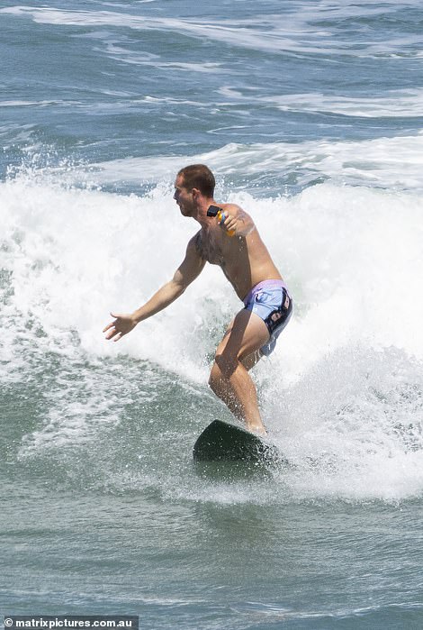 He captured footage of himself carving up waves