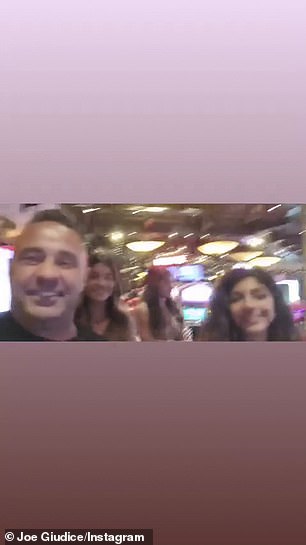 Casino time? For the past four days, Giudice's four daughters - Gia, 21; Gabriella, 18; Milania, 16; and Audriana, 13 - have been celebrating Thanksgiving early with her ex-husband Joe Giudice in Bahamas capital Nassau