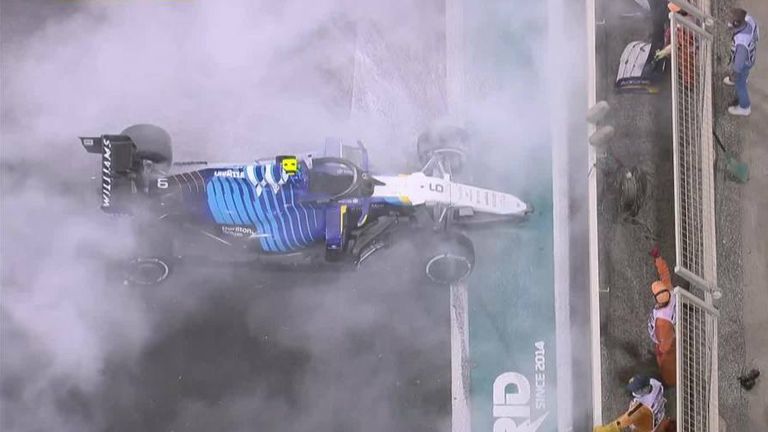 After Williams announced Nicholas Latifi is to leave the team, take a look at perhaps his most infamous moment in F1 - the crash in Abu Dhabi that led to the last lap world title drama between Max Verstappen and Lewis Hamilton.