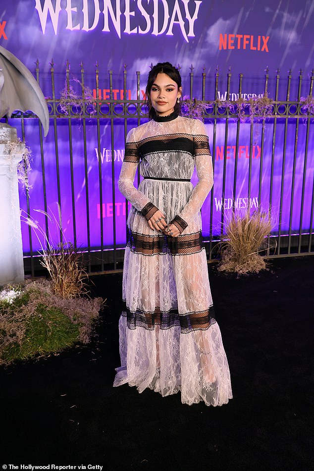 Arianna: Arianna Greenblatt attends the world premiere of Netflix's Wednesday at Hollywood Legion Theater