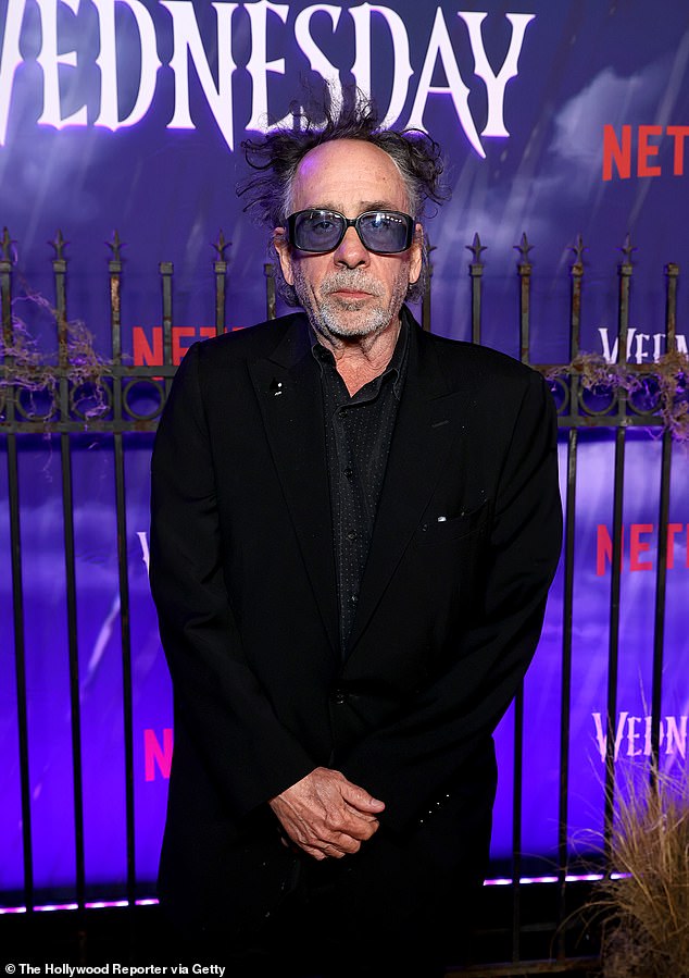 Tim: Tim Burton attends the world premiere of Netflix's Wednesday at Hollywood Legion Theater