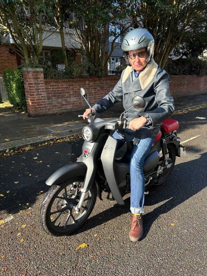 The author aboard a Super Cub