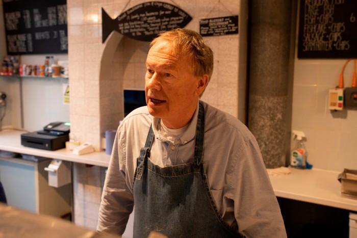 Nigel Griffin, fish and chip shop owner