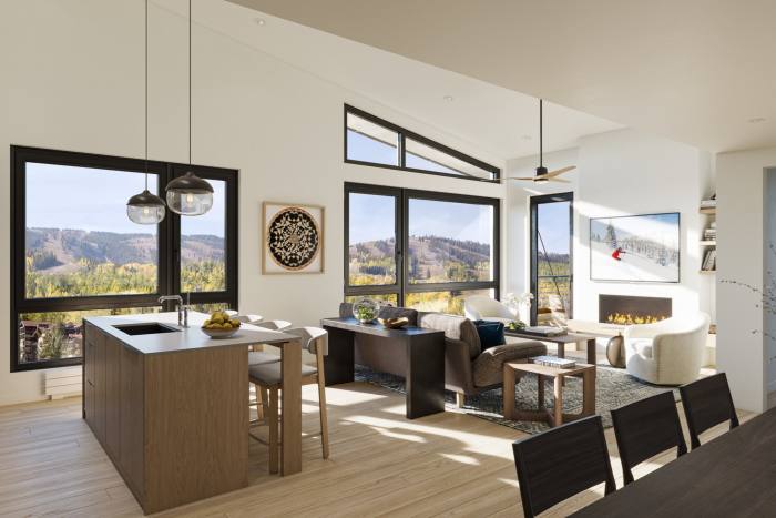 Interior rendering of Electric Pass Lodge eco flats