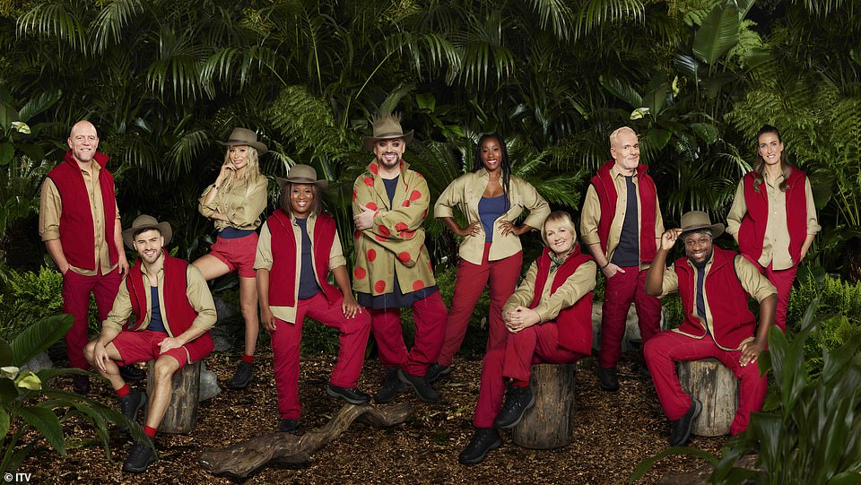 Line-up: (L-R) Mike Tindall MBE, Owen Warner, Olivia Attwood, Charlene White, Boy George, Chantelle Douglas, Sue Cleaver, Chris Moyles, Babatúndé Aléshé and Jill Scott