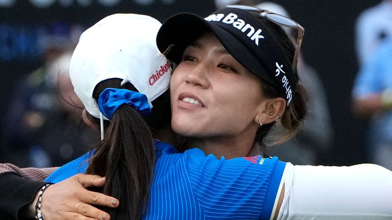 Lydia Ko played alongside Pajaree Anannarukarn (left), who sits tied-tenth after a second-round 73