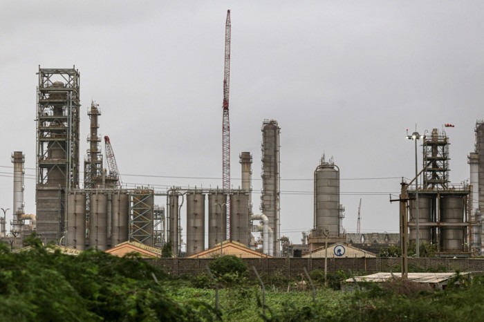 Reliance Industries oil refinery in Jamnagar, Gujarat, India