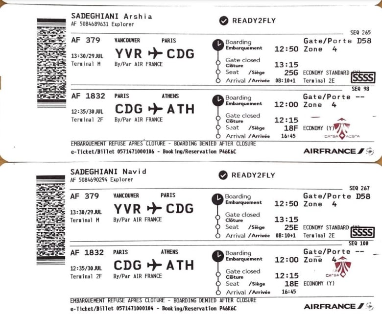 A snapshot of a boarding pass.