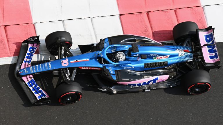 New signing Pierre Gasly in Alpine's 2022 car