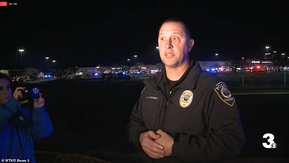 Leo Kosinski with Chesapeake PD briefs the media following the mass shooting at the Walmart store