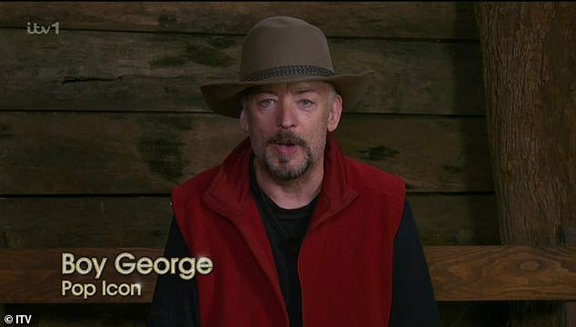 Bye! Boy George was the fourth campmate to be evicted from the jungle on Tuesday night's episode