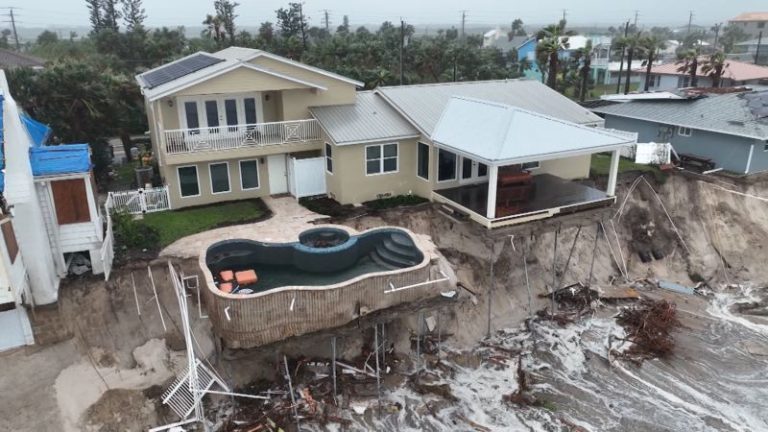 ‘We are in trouble here in Daytona’: Coastal homes collapse into the ocean